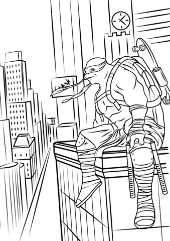 Teenage Mutant Ninja Turtles  Out Of The Shadows  Coloring Page